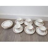 18 pieces of paragon ware includes cups and saucers