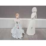 Coal port figurine ladies of fashion gail together with royal doulton images figurine god bless you