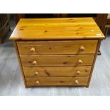 Set Four pine drawers