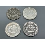 4x wreath facsimile coins 1927, 1932, 1934 and 1936 nice set