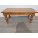 Modern pine coffee table w53cm L 106 and H 48cms