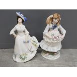 Royal doulton lady figure Adele and coalport limited edition figure childhood joys, in excellent