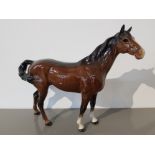 Beswick horse Welsh cob 8 inchs tall small chip to left ear