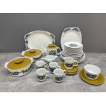 J & G Meakin tea service 43 pieces in good condition