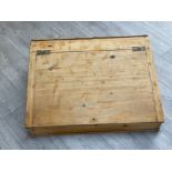 Large pine writing slope 77cm x 58cms