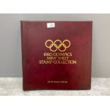 Stamps 1980 Olympics mint sheet stamp collection