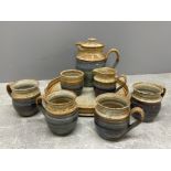 Studio pottery coffee set