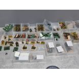 A large Quantity of wargame miniatures from Hordes and Heroes, infantry, artillery, archers etc