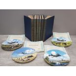 Collection of books . The first year of war in pictures vol 1-6 togeter with 4 royal doulton