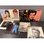 David Bowie vinyls x8 including Hunky Dory, Changes one, Changes Two, Pins up and Aladdin sane