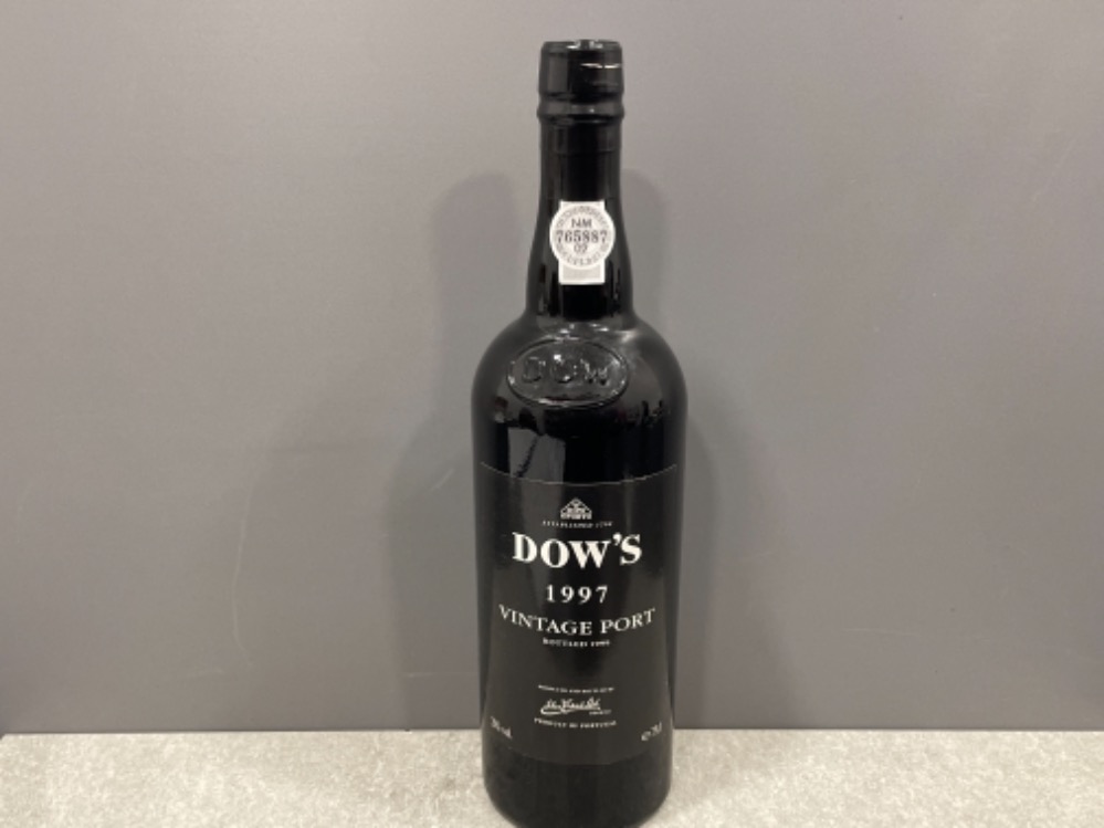 Bottle of 1997 Dow’s vintage port