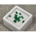 1.56cts Emerald cut Emeralds