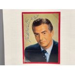 Autograph Victor Mature American actor 1913-1999 signed postcard
