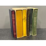 6 folio society books including Kipling - twenty one tales and uncle Silas all in original sleeves