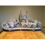 Lladro 1785 Cinderella's Arrival No 148 in original box and travelling box in great condition