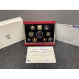 Royal mint 1999 deluxe proof yearly set nine coins with certificate