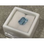 2.07cts Aquamarine Emerald cut