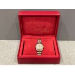 Rolex ladies bi metal Datejust diamond dot with mother of pearl. In good working condition with