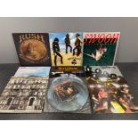 10 vinyl albums including Motorhead Rush, Led Zeppelin and whitesnake