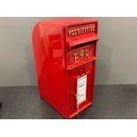 Red metal postbox