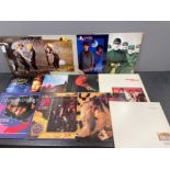 12 vinyl albums including Frankie goes to Hollywood, Dead or Alive, Duran Duran and The Thompson