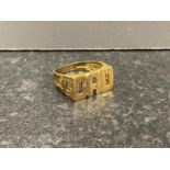 9ct gold Dad ring 5.9g