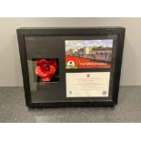 Piece of history ‘Blood swept lands and seas of red’ thee Tower of London poppy with display case