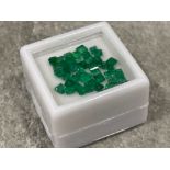 4.86cts square cut emeralds