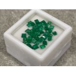 4.30cts square cut Emeralds