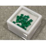 3.97cts square cut Emeralds