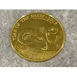 Great Britain 1oz pure gold coin Chinese lunar year series 2015 “year of the sheep”