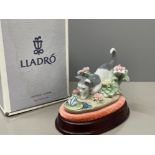 Lladro 1442 Cat with frog in great condition and original box