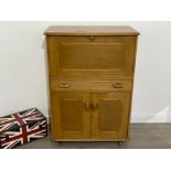 Ercol blonde writing bureau 82cm x 113cm x 46cms