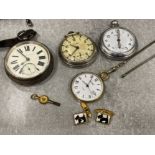 Pocket watches and cuff links