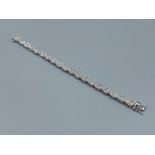 A good silver and CZ line bracelet