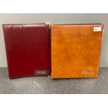 2 x high grade coin albums with coin dividers