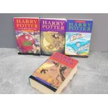 First edition Harry Potter and the goblet of fire hardback book, plus 3 other Harry potters mixed