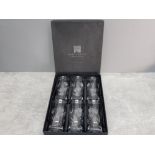 Gleneagles crystal set of 6 nicely etched drinking glasses