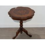 Italianate inlaid table on tripod base good clean condition