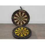 2 full size double sided dart boards in good condition