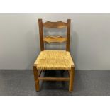 Childs wicker chair 32cm x 56cm x 31cms