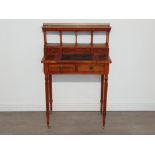 Reproduction ladies 2 drawer writing table 74x41cm