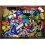 Tray of vintage matchbox mostly superfast diecast cars