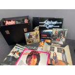 Box of records in status quo and cliff Richards
