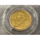 22ct gold 1982 half sovereign coin