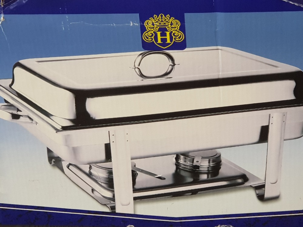 Boxed stainless steel Bain Marie/Chafing dish