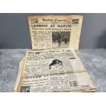 Lot of WWII Newspapers including Sunday express and daily express