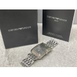Gents Armani watch with box and papers