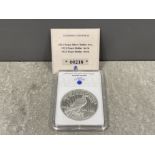 Limited edition Replica 1921 peace silver dollar with certificate