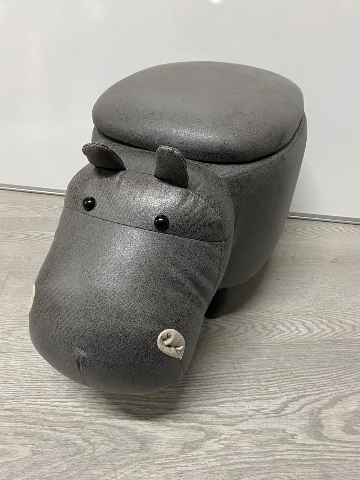 Small Hippo storage stool 34cm in height - Image 2 of 3